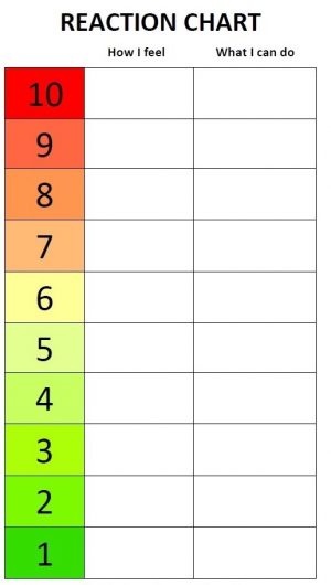 Emotion / Reaction Chart – Creating Connections Australia